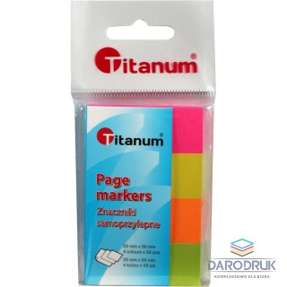 Titanum Zakładki indeksujące 50k [mm:] 20x50 Titanum (BQ-01)