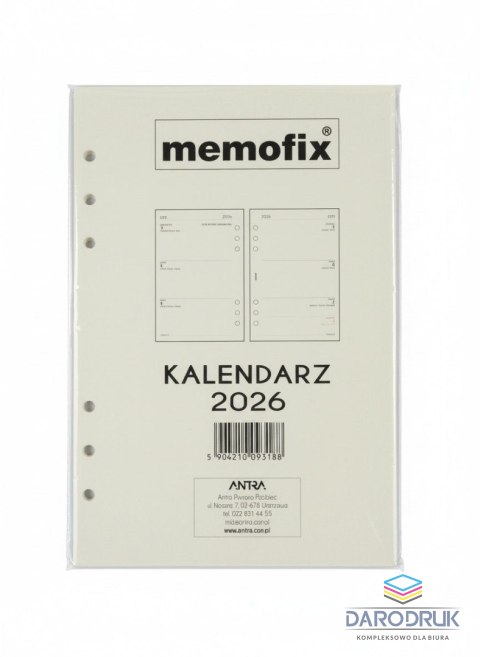 Antra Wkład do organizera kalendarz a5 2027 Antra (TDW)