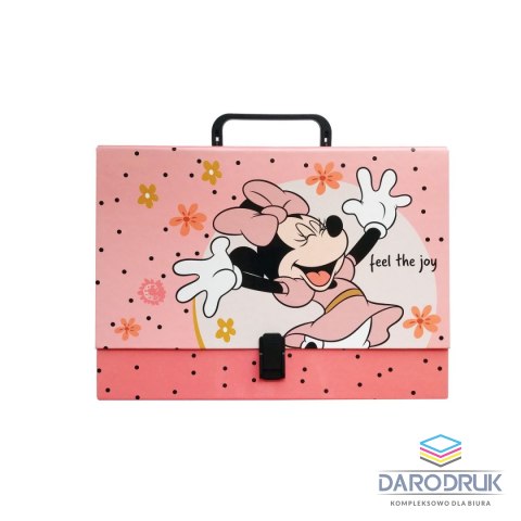 Beniamin Teczka kartonowa na klips z rączką Minnie Mouse A4 mix Beniamin