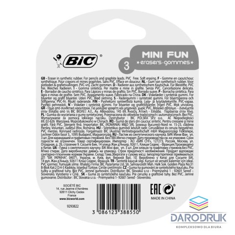 Bic Gumka do mazania BL mini fun Bic (927870)