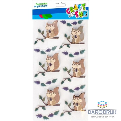 Craft with Fun Naklejka (nalepka) Wiewiórki 3d Craft with Fun (501764)