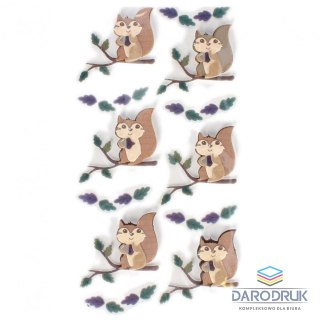 Craft with Fun Naklejka (nalepka) Wiewiórki 3d Craft with Fun (501764)