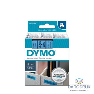 Dymo Taśma Dymo D1 12mm x 7m niebieska/czarny nadruk