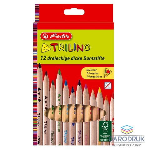 Herlitz Kredki ołówkowe Trilino 10412062 12 kol. Herlitz (300000630)