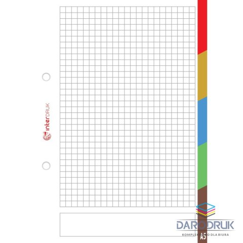 Interdruk Wkład do segregatora A5 Interdruk (WKDOSEA550REG)