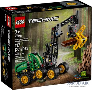 Lego Klocki konstrukcyjne Technic Harwester kołowy John Deere 1470H Lego (42218)