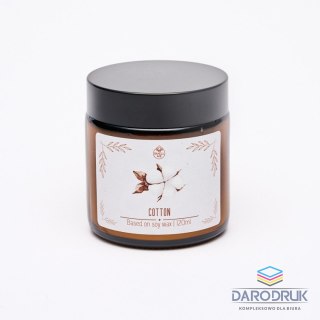 Pavoncella Świeczka ozdobna Smell me cotton 120 ml Pavoncella (5906492907382)