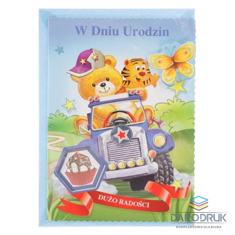 Top Graphic Kartka składana B6 urodziny dzieci Top Graphic (5907786924771)