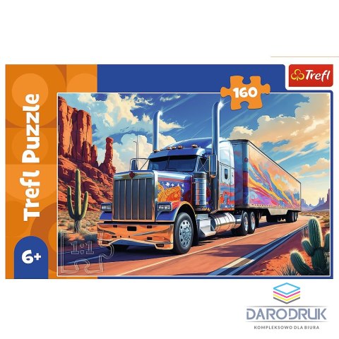 Trefl Puzzle Ciężarówka w trasie 160 el. Trefl (15413)