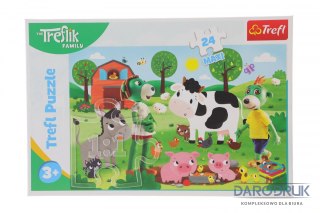 Trefl Puzzle Rodzina Treflików Trefliki na wsi 24 el. Trefl (14361)