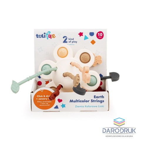Tuli Fun Zabawka edukacyjna ZIEMIA KOLOROWE LINKI Tuli Fun (TF30135)
