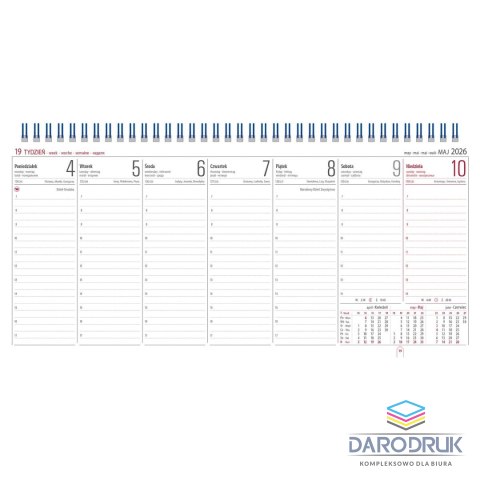 Telegraph Kalendarz biurkowy MANAGER biurkowy 320mm x 150mm Telegraph