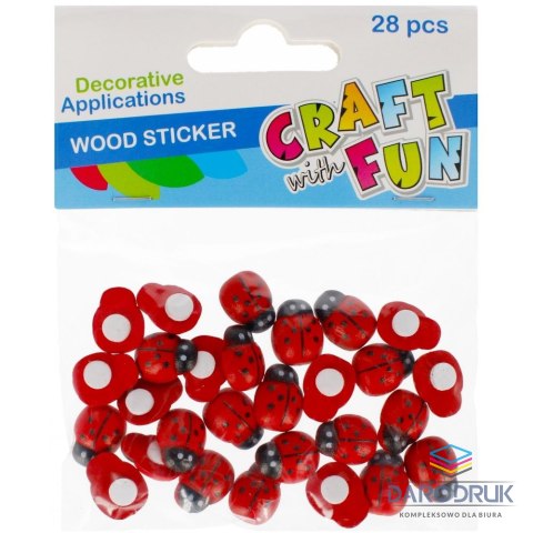 Craft with Fun Ozdoba drewniana Biedronki Craft with Fun (501441)