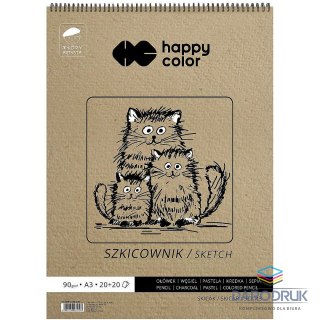 Happy Color Blok artystyczny szkicownik młody artysta A3 80g 40k Happy Color (HA 3809 3040-M40)