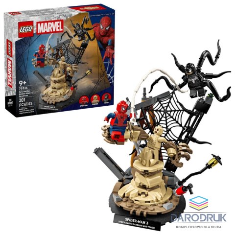 Lego Klocki konstrukcyjne Marvel Super Heroes Epicka bitwa: Spider-Man kontra Sandman Lego (76334)