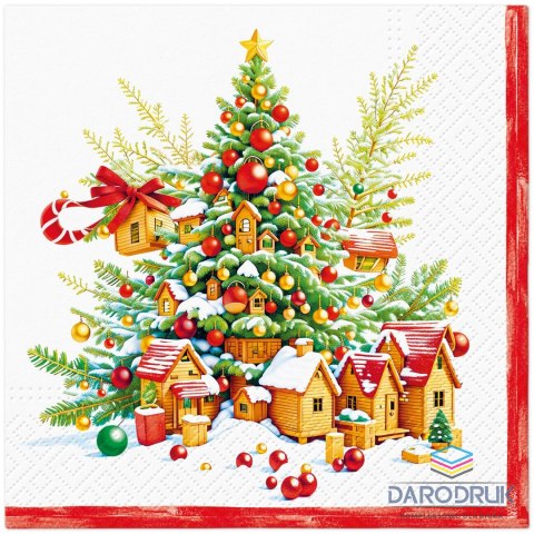Paw Serwetki Lunch BN Festive Joy Tree mix papier Paw (SDL240800)