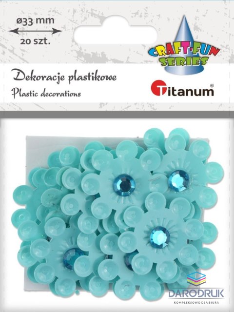 Titanum Kwiaty Craft-Fun Series samoprzylepne Titanum (2324043-blue)