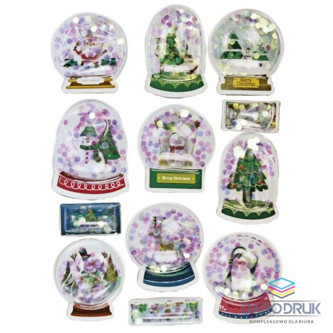 Titanum Naklejki świąteczne Craft-Fun Series kule śnieżne Titanum (EVB-04)