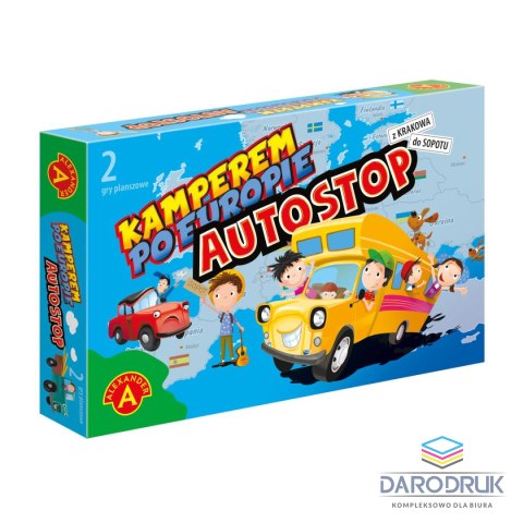 Alexander Gra planszowa KAMPEREM PO EUROPIE AUTOSTOP Alexander