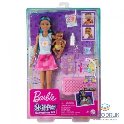 Barbie Lalka Skipper opiekunka z maluszkiem [mm:] 290 Barbie (HJY34)