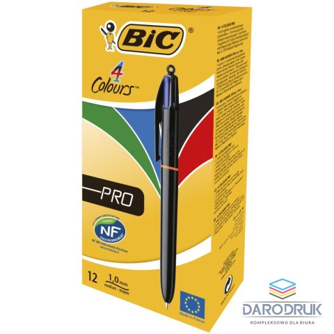 Bic Długopis olejowy 4 Colours Pro wkład mix 0,4mm Bic (902129)