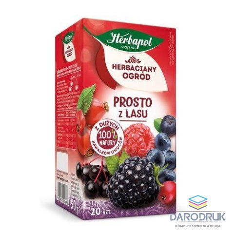 Herbapol Herbata Herbaciany Ogród owocowo-ziołowa prosto z lasu 20 saszetek Herbapol