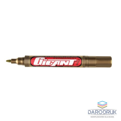 Kamet Marker permanentny Gigant wodoodporny wkład złoty 1,5-3,00mm okrągła końcówka Kamet (K-8877)