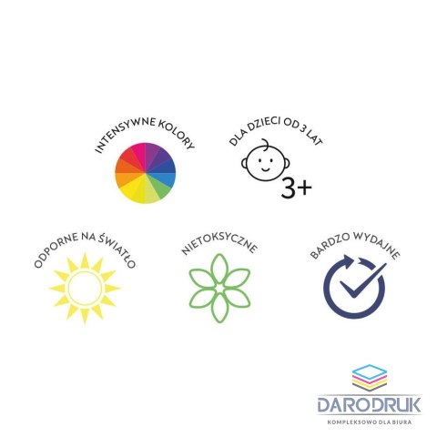 Oxford Farby plakatowe kolor: mix 8 kolor. Oxford (400167102)