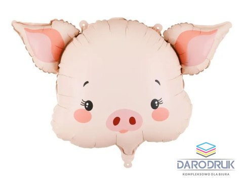 Partydeco Balon foliowy Świnka, 61x36 cm Partydeco (FB368)