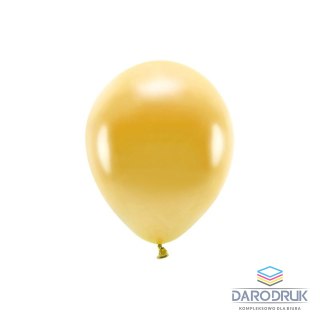 Partydeco Balon gumowy Metalizowane Eco Balloons złoty 260mm Partydeco (ECO26M-019)