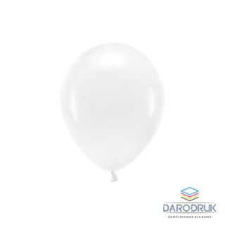 Partydeco Balon gumowy Pastel Eco Balloons biały 260mm Partydeco (ECO26P-008-10)