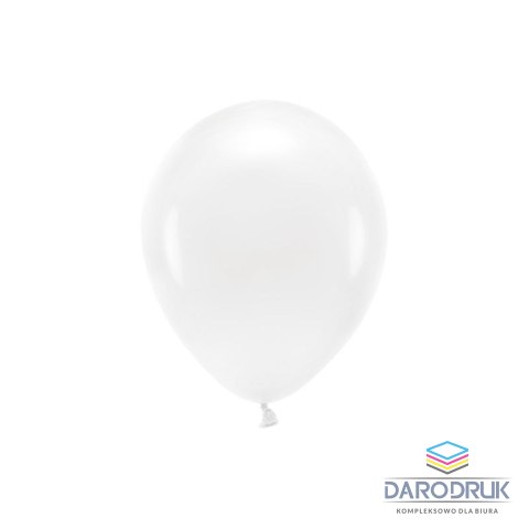 Partydeco Balon gumowy Pastel Eco Balloons biały 260mm Partydeco (ECO26P-008-10)