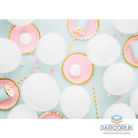 Partydeco Balon gumowy Pastel Eco Balloons biały 260mm Partydeco (ECO26P-008-10)