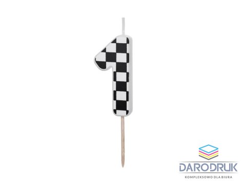 Partydeco Świeczka urodzinowa Cyferka 1, 5.5 cm, mix Partydeco (SCU7-1)