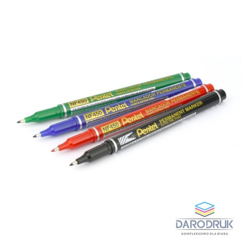 Pentel Marker permanentny wkład czarny 0,6-1,0mm okrągła końcówka Pentel (NF450)