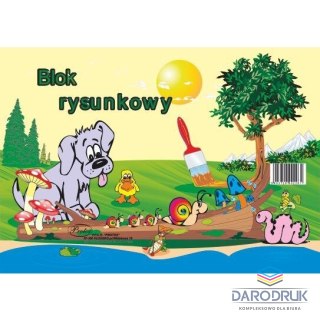 Protos Blok rysunkowy A4 biały 80g 19k [mm:] 210x297 Protos