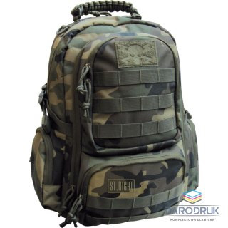 St.Right Plecak Woodland Camo military PLECAK szkolny St.Right (BP34)