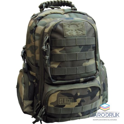 St.Right Plecak Woodland Camo military PLECAK szkolny St.Right (BP34)