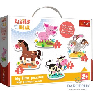 Trefl Puzzle puzzle baby classic Bobaskowe zwierzątka Trefl (36127)
