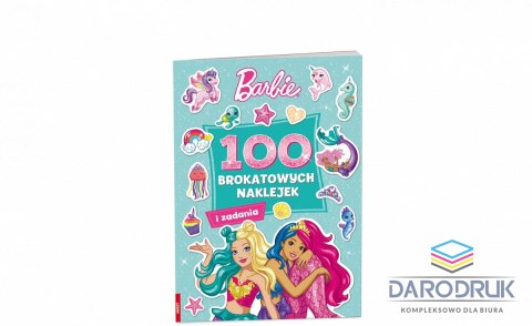 Ameet Książka dla dzieci Barbie™. 100 brokatowych naklejek Ameet