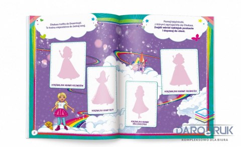 Ameet Książka dla dzieci Barbie™. 100 brokatowych naklejek Ameet