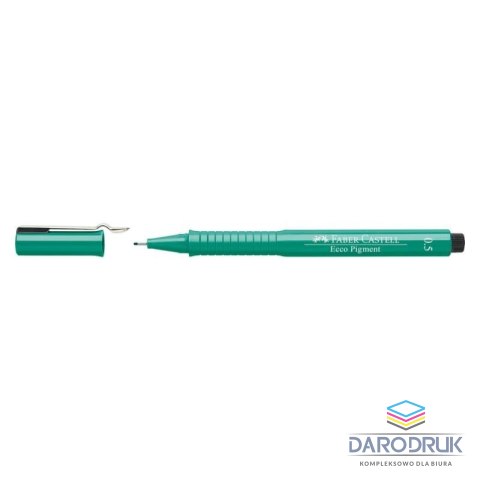 Faber Castell Cienkopis kreślarski Ecco Pigment wkład zielony 0,5mm 1kol. Faber Castell (166563)