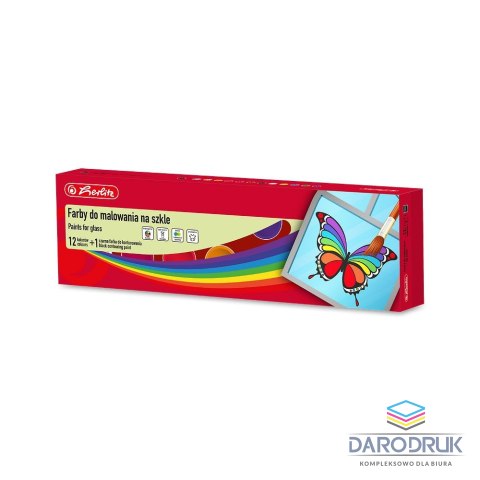Herlitz Farba do malowania na szkle 9575655 kolor: mix Herlitz (300022812)