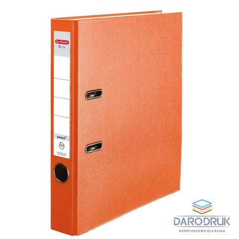 Herlitz Segregator dźwigniowy Q. file Standard 0011178977 A4 50mm pomarańczowy Herlitz (300003103)