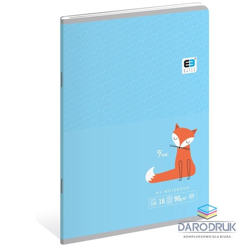 Interdruk Zeszyt A5 B&B KIDS PASTEL 16k. krata Interdruk (ZE16#B&BP)
