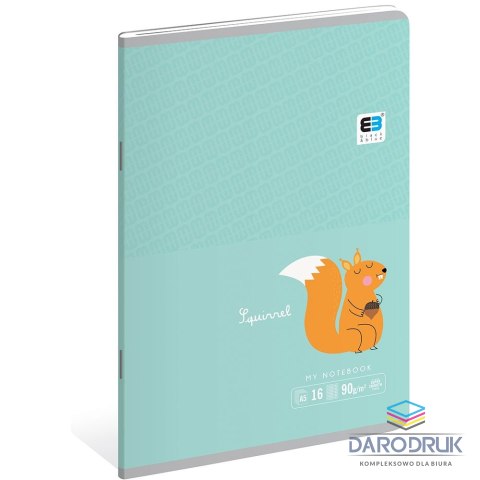 Interdruk Zeszyt A5 B&B KIDS PASTEL 16k. krata Interdruk (ZE16#B&BP)