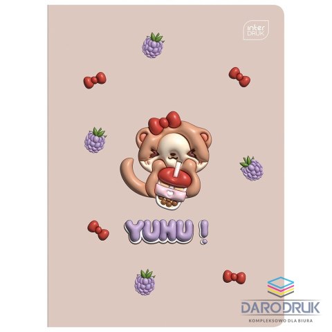 Interdruk Zeszyt A5 YUHU 16k. 70g linia kolor Interdruk