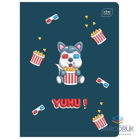 Interdruk Zeszyt A5 YUHU 16k. 70g linia kolor Interdruk