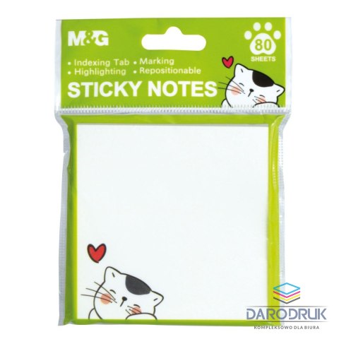 M&G Notes samoprzylepny (karteczki) 80k [mm:] 76x76 M&G (HA LZ 4228-12)