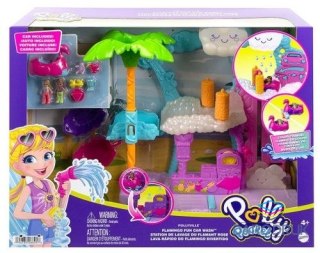 Mattel Figurka Polly Pocket zestaw flamingowa myjnia Mattel (HHJ05)